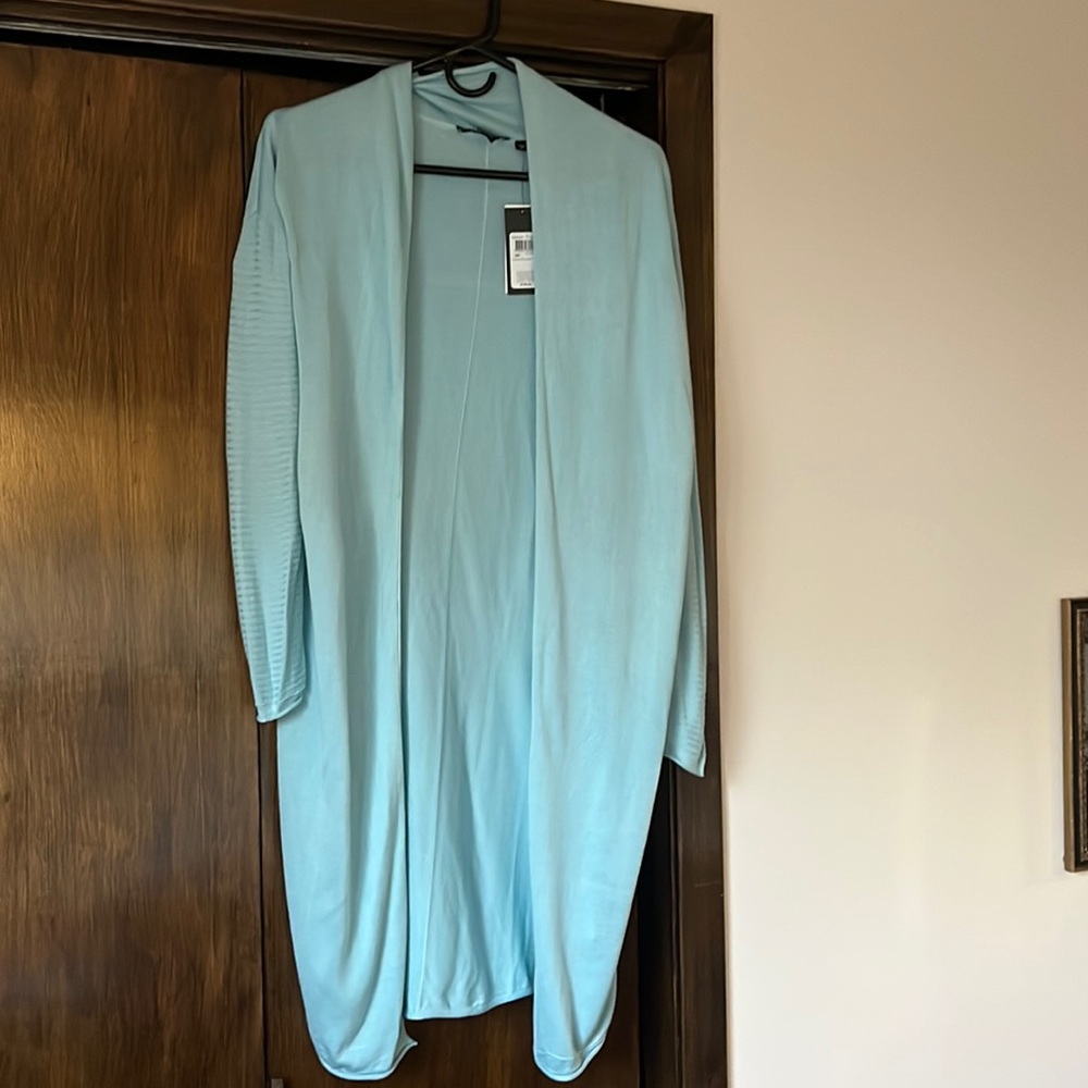 Guess long silk blend cardigan